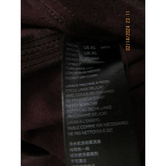 FREE PEOPLE SIZE XS LEATHER SUEDE LOOK LEGGINGS REDDISH BROWN BOHO NWOT FESTIVAL - Picture 9 of 9